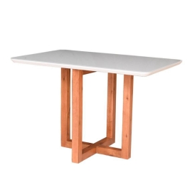 MESA DE JANTAR TAMPO DE VIDRO   RDECOR