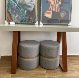 PUFF VENEZA LUXO   LUZ DECOR