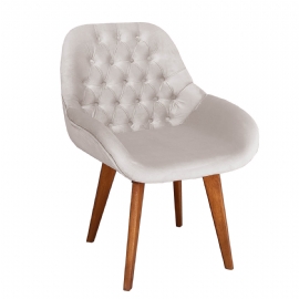 POLTRONA DECORATIVA PANDORA PE PALITO LINHO CRU DUE DECOR