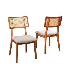 CADEIRA ALICE RATTAN NATURAL   LUKA DECOR