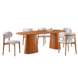 MESA MONTREAL COM SEIS CADEIRAS LAIS VALVERDE