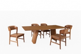 MESA DE JANTAR TORONTO COM SEIS CADEIRAS MANU 01