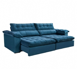 SOFA RETRATIL E RECLINAVEL PILLOW 25C    LEO DECOR