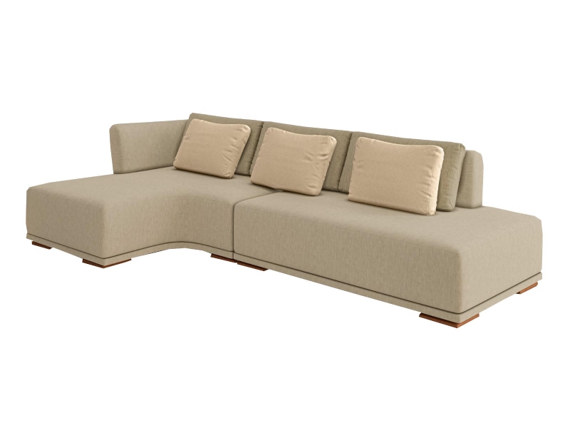 Sof Commander orgnico com chaise Dakaza