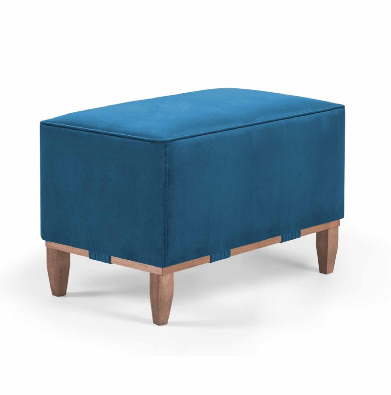 Puff decorativo Oxford linho Due Decor