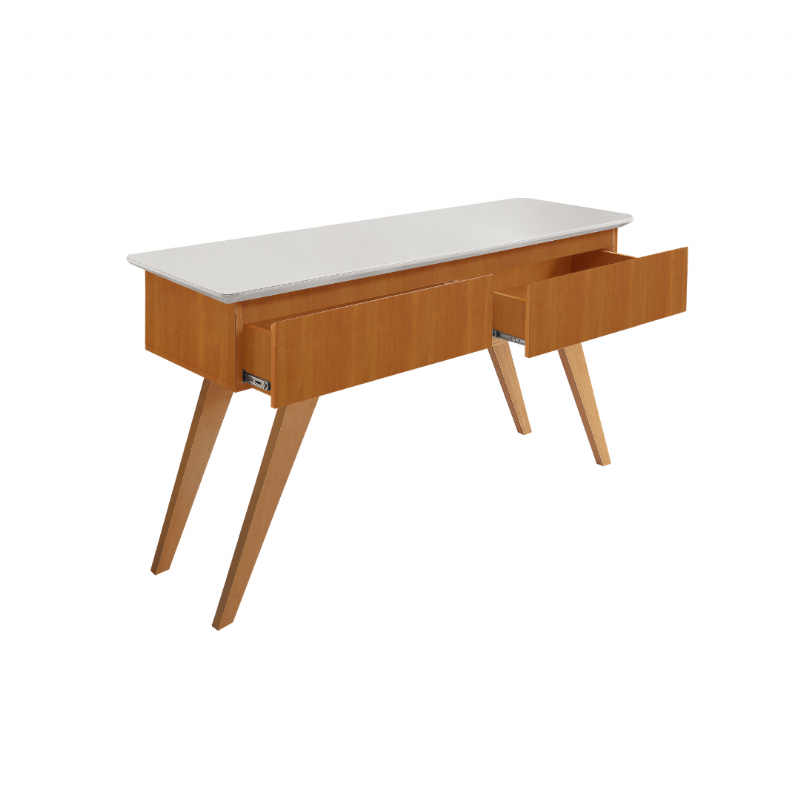 Mesa Amsterd com quatro cadeiras Jade + Aparador Moscou