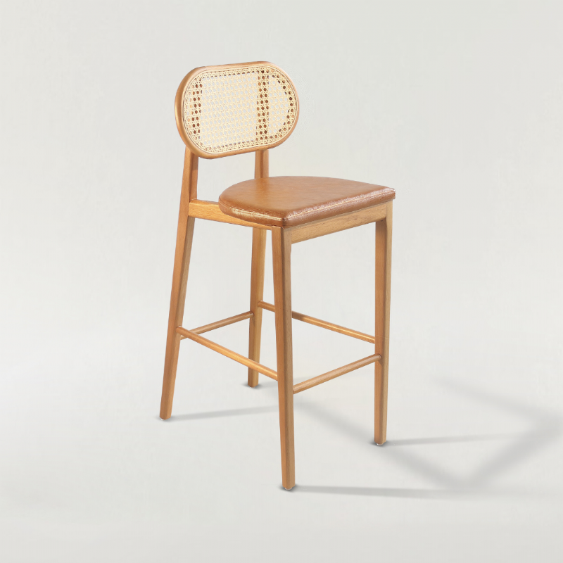 Banqueta Delta Rattan sextavada Tradio