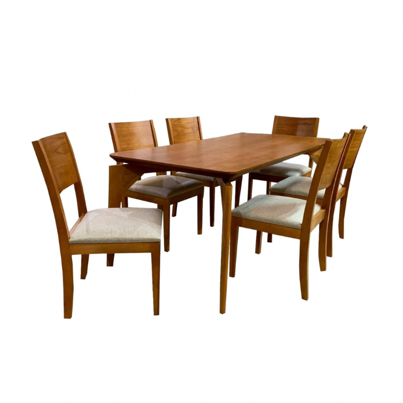Mesa Vitria Com Seis Cadeiras Tiradentes - Tampo Laminado - Marka Mveis