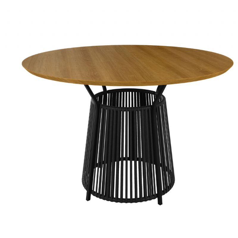 Mesa Roma Tampo laminado com quatro cadeiras Barcelona brao 